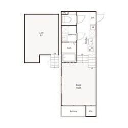 荒畑駅 徒歩7分 2階の物件間取画像